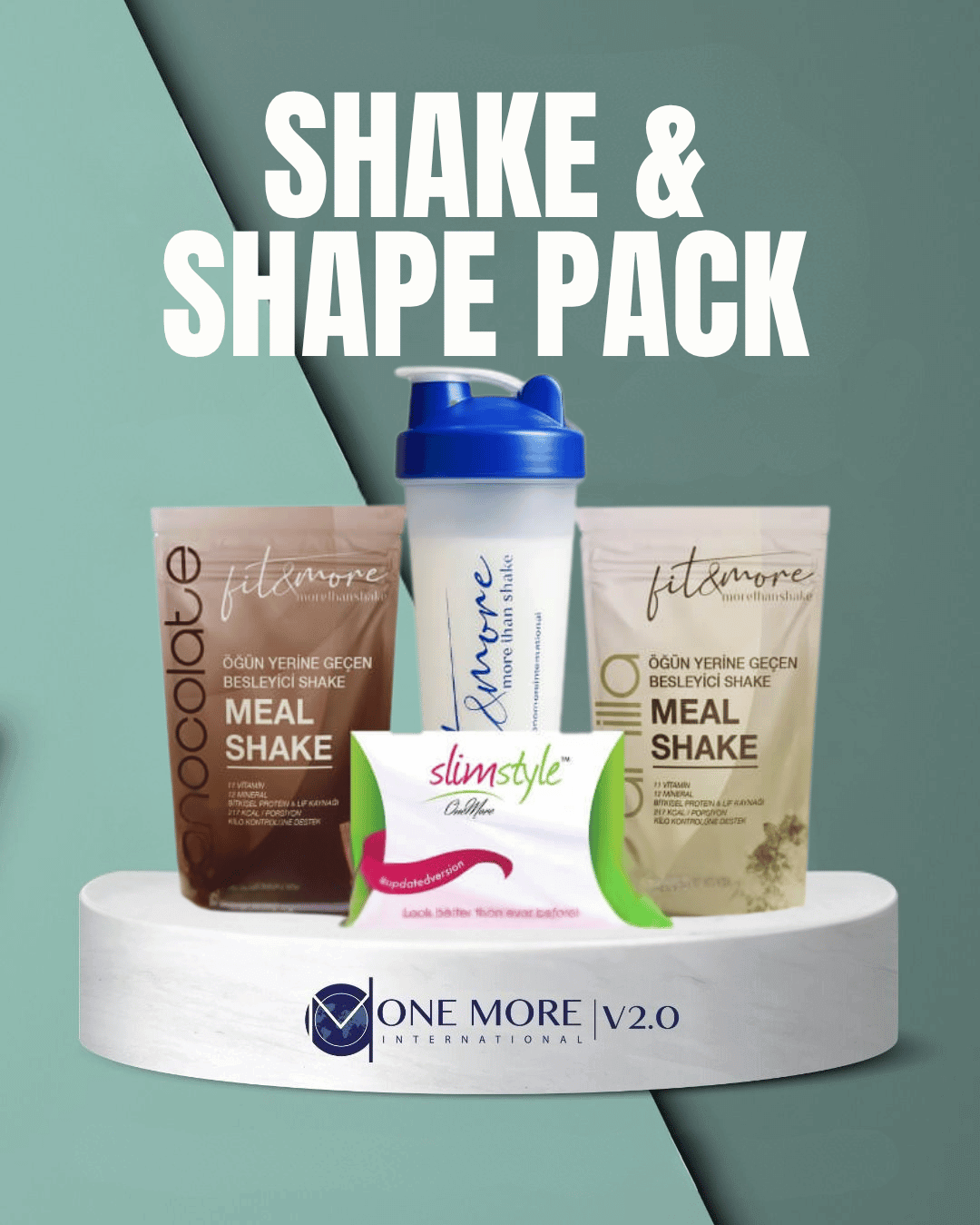 Shake & Shape Pack: En Hızlı ve Lezzetli Kilo Kontrolü Desteği Shake & Shape Pack: En Hızlı ve Lezzetli Kilo Kontrolü Desteği