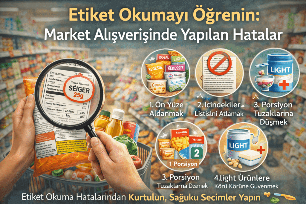 Etiket Okumayı Öğrenin: Market Alışverişinde Yapılan Hatalar