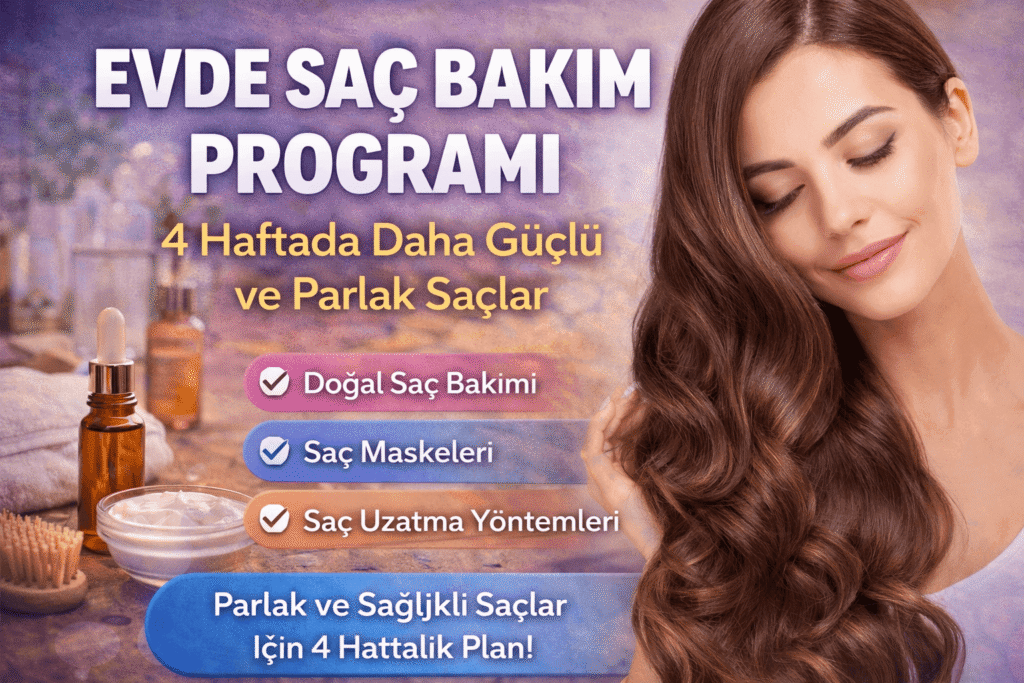 Evde Saç Bakım Programı: 4 Haftada Daha Güçlü ve Parlak Saçlar