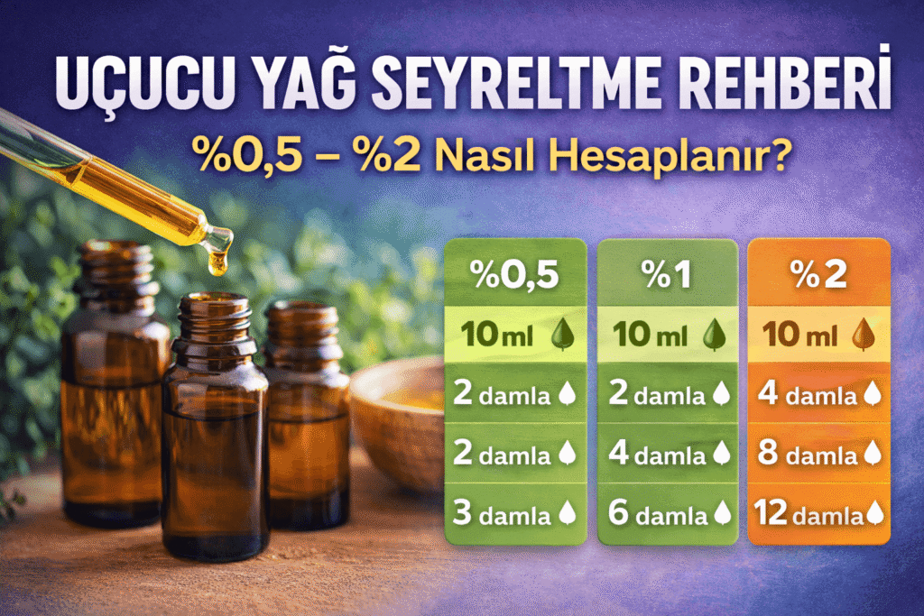 Uçucu Yağ Seyreltme Rehberi: %0,5 – %2 Hesaplama